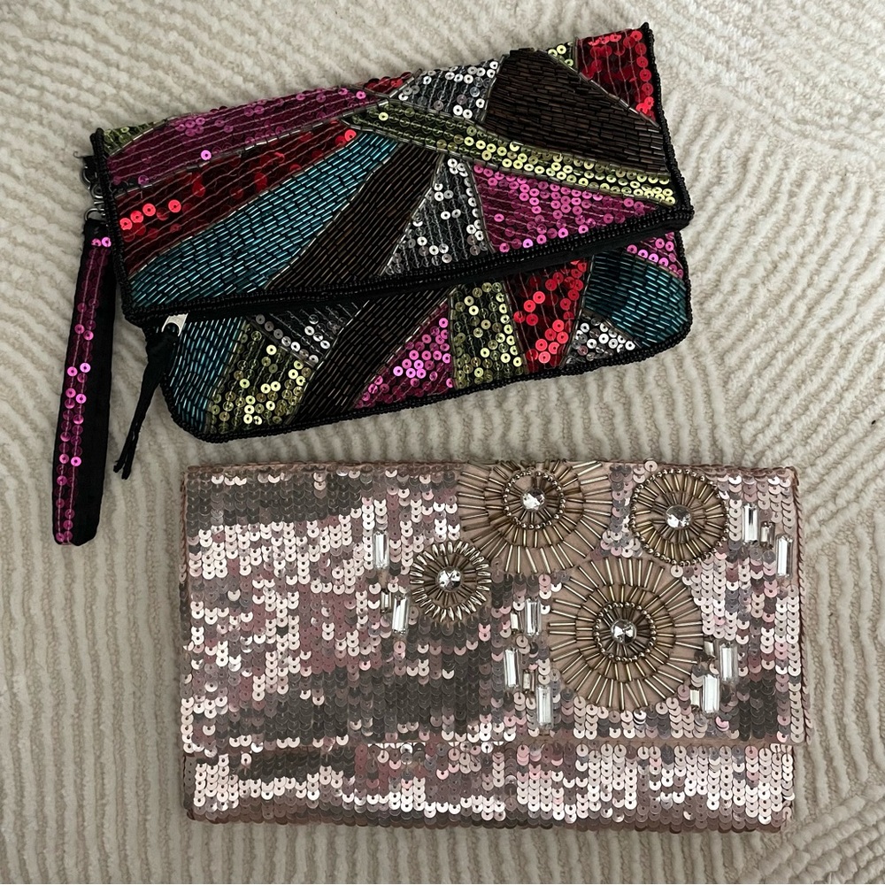 ALDO Vibrant Sequin Clutch Set